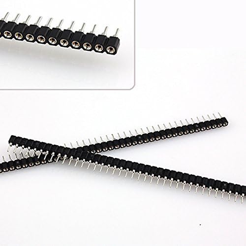 Break Away Single Row Round Headers Machine Pin Female 0.1" 2.54mm