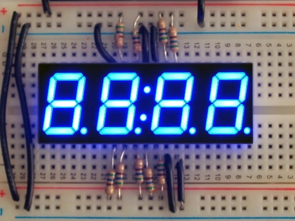 7-segment clock display - 0.56" digit height