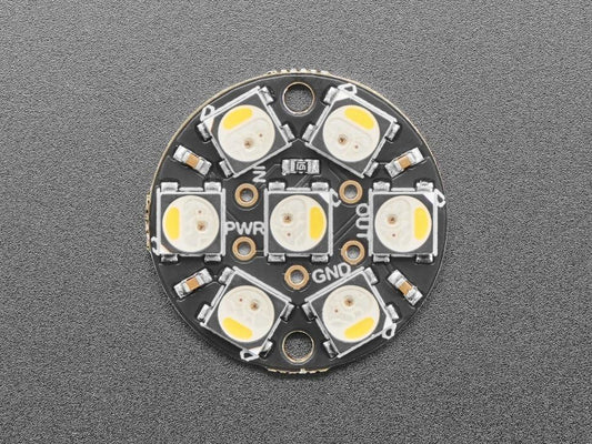 NeoPixel Jewel - 7 x 5050 RGBW LED w/ Integrated Drivers - Natural White - ~4500K